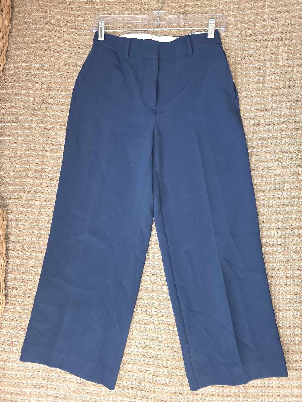 Ann Taylor Wide-Leg Navy Dress Pants for Women Size 00
